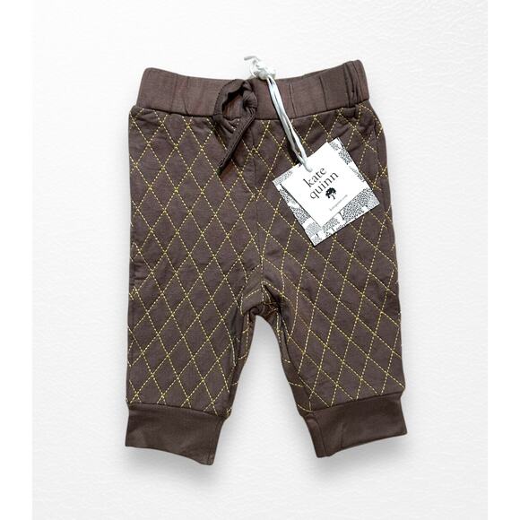 NWT Kate Quinn Quilted Bamboo Joggers, 3-6 Months - Picture 1 of 4
